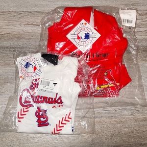 MLB St Louis Cardinals Onesie and Zip Up hoodie